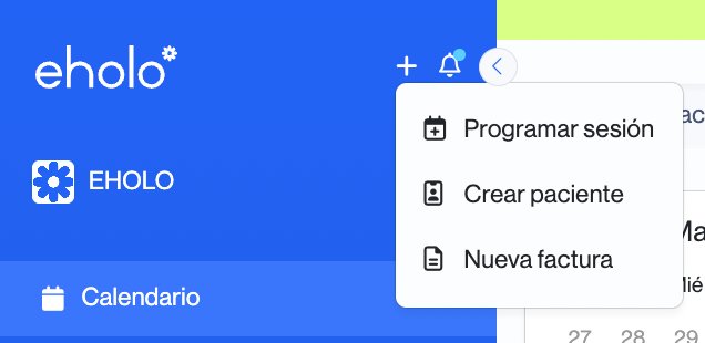 Menú + Crear
