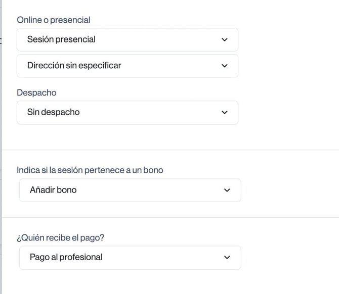 Online o presencial, despacho y bono
